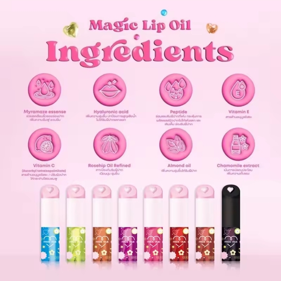 Magic Lip Oil - Glossy Red and Pink - Picture 2 of 10